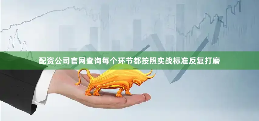 配资公司官网查询每个环节都按照实战标准反复打磨